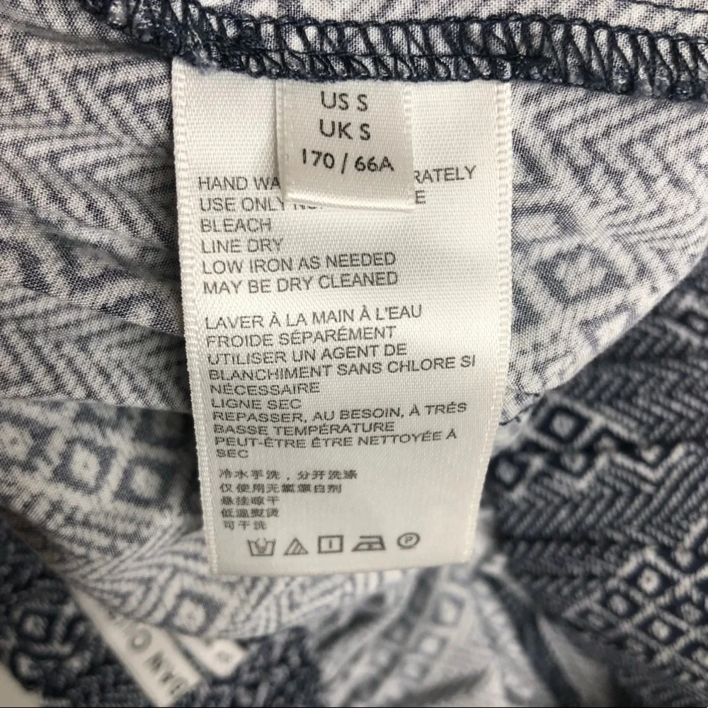 Urban Outfitters Navy and White Harem Pants Sz S
